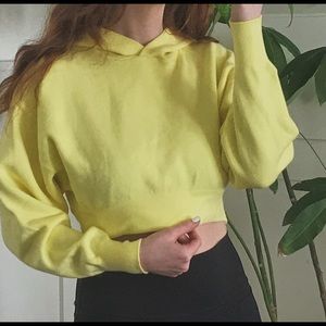 Cropped Yellow Hoodie